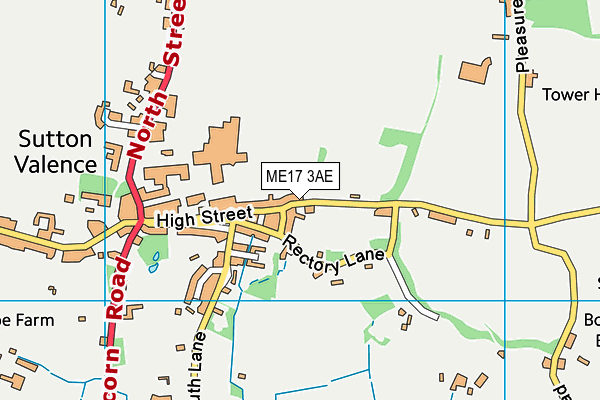 ME17 3AE map - OS VectorMap District (Ordnance Survey)