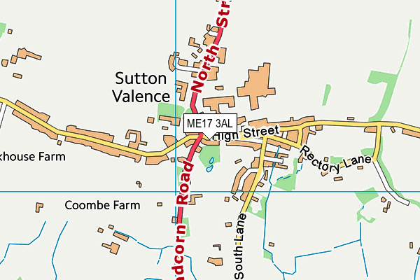 ME17 3AL map - OS VectorMap District (Ordnance Survey)