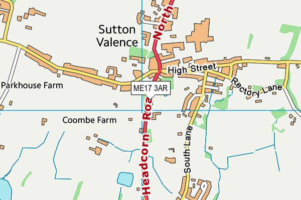 ME17 3AR map - OS VectorMap District (Ordnance Survey)