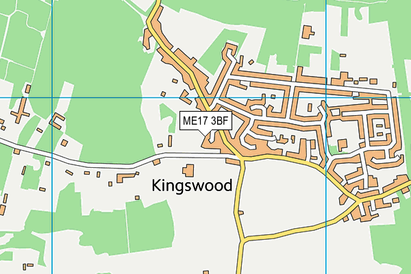 ME17 3BF map - OS VectorMap District (Ordnance Survey)