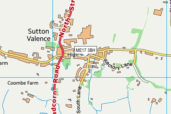 ME17 3BH map - OS VectorMap District (Ordnance Survey)