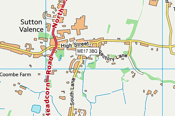 ME17 3BQ map - OS VectorMap District (Ordnance Survey)