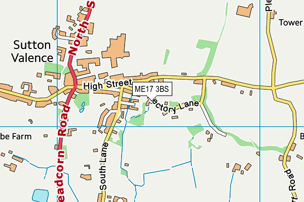 ME17 3BS map - OS VectorMap District (Ordnance Survey)