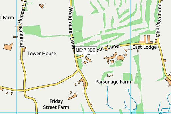 ME17 3DE map - OS VectorMap District (Ordnance Survey)