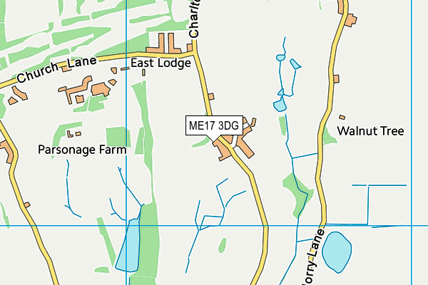 ME17 3DG map - OS VectorMap District (Ordnance Survey)