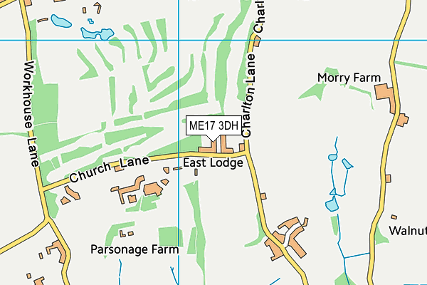 ME17 3DH map - OS VectorMap District (Ordnance Survey)