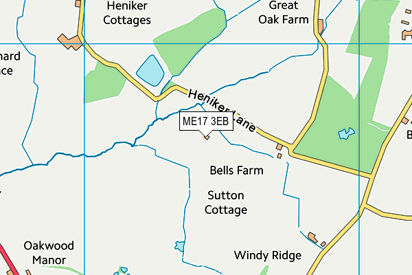 ME17 3EB map - OS VectorMap District (Ordnance Survey)