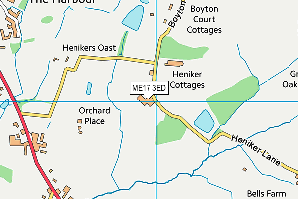 ME17 3ED map - OS VectorMap District (Ordnance Survey)