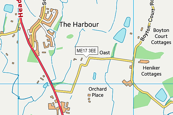 ME17 3EE map - OS VectorMap District (Ordnance Survey)