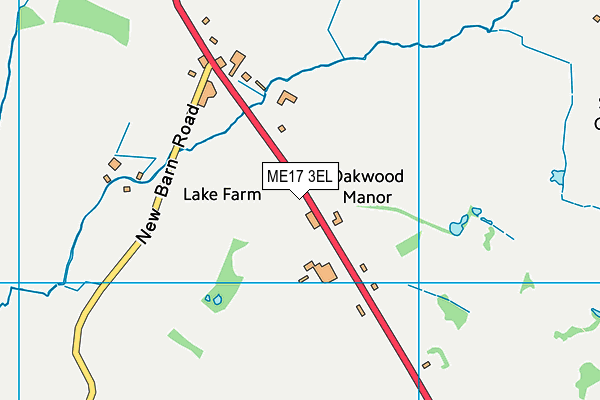 ME17 3EL map - OS VectorMap District (Ordnance Survey)