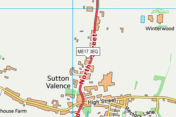 ME17 3EQ map - OS VectorMap District (Ordnance Survey)