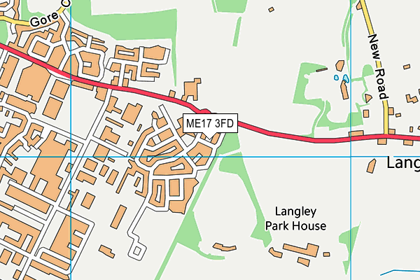 ME17 3FD map - OS VectorMap District (Ordnance Survey)