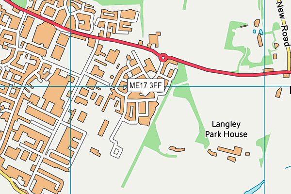 ME17 3FF map - OS VectorMap District (Ordnance Survey)