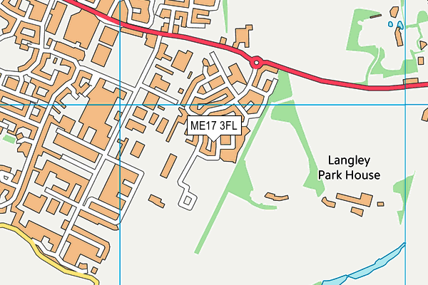 ME17 3FL map - OS VectorMap District (Ordnance Survey)