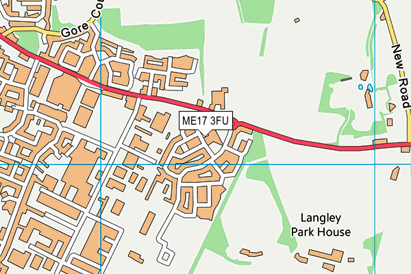 ME17 3FU map - OS VectorMap District (Ordnance Survey)