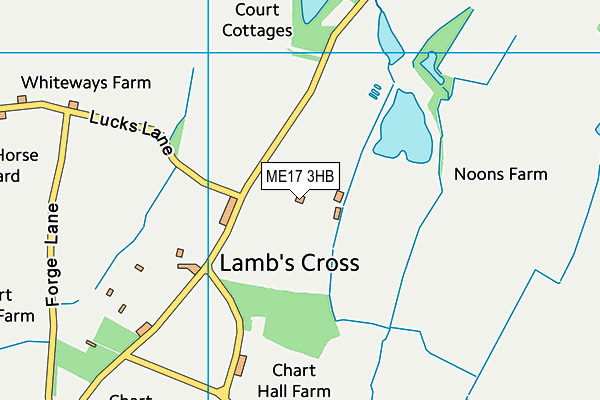 ME17 3HB map - OS VectorMap District (Ordnance Survey)