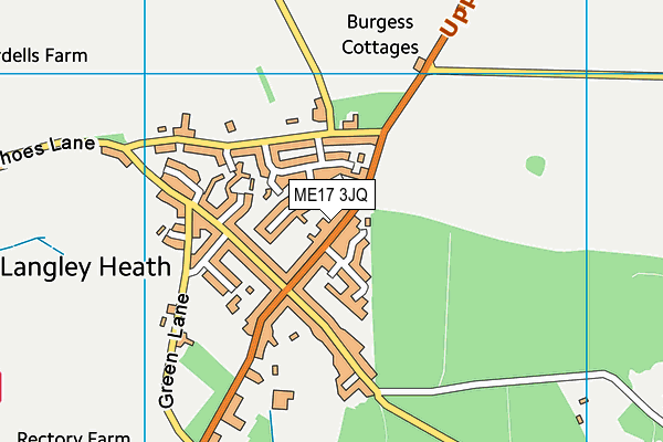 ME17 3JQ map - OS VectorMap District (Ordnance Survey)