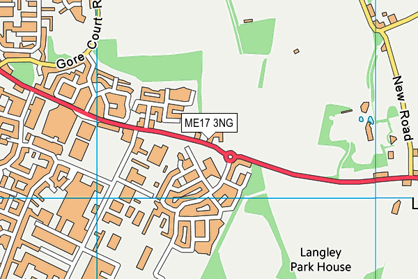 ME17 3NG map - OS VectorMap District (Ordnance Survey)