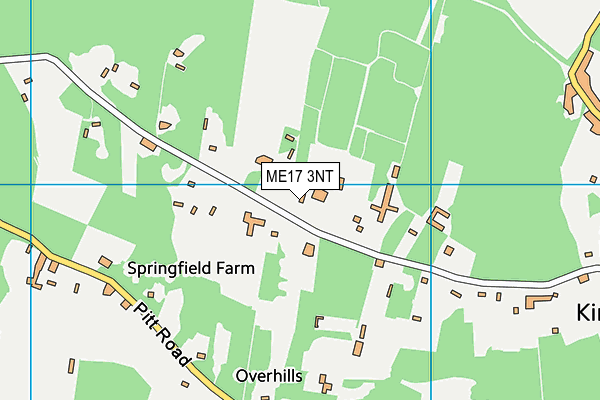 ME17 3NT map - OS VectorMap District (Ordnance Survey)