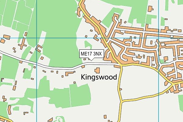 ME17 3NX map - OS VectorMap District (Ordnance Survey)