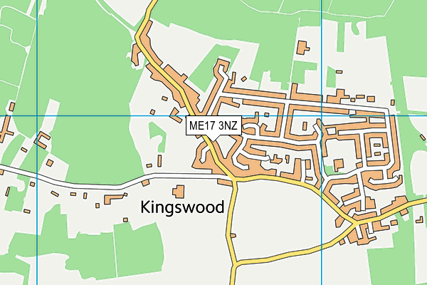 ME17 3NZ map - OS VectorMap District (Ordnance Survey)