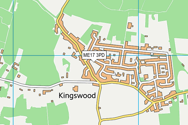 ME17 3PD map - OS VectorMap District (Ordnance Survey)