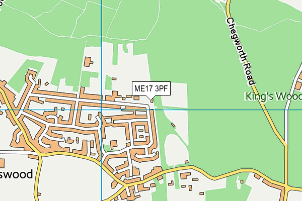 ME17 3PF map - OS VectorMap District (Ordnance Survey)