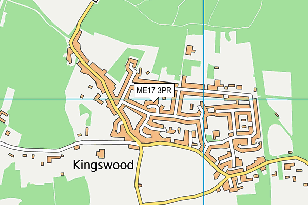 ME17 3PR map - OS VectorMap District (Ordnance Survey)