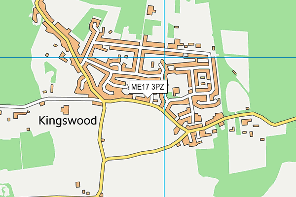 ME17 3PZ map - OS VectorMap District (Ordnance Survey)