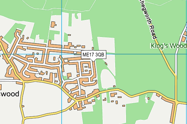 ME17 3QB map - OS VectorMap District (Ordnance Survey)