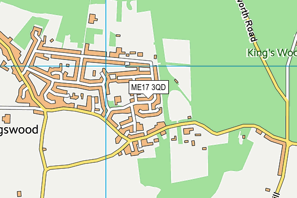 ME17 3QD map - OS VectorMap District (Ordnance Survey)