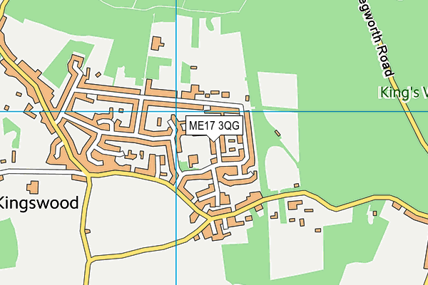 ME17 3QG map - OS VectorMap District (Ordnance Survey)