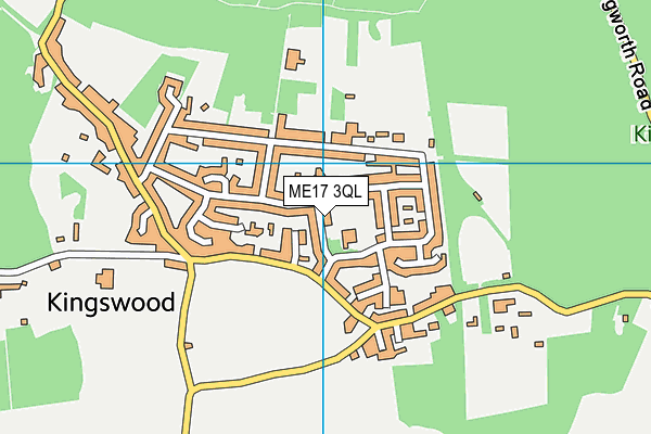 ME17 3QL map - OS VectorMap District (Ordnance Survey)