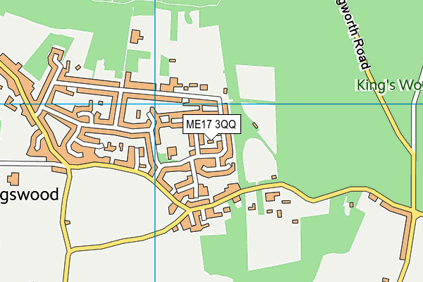 ME17 3QQ map - OS VectorMap District (Ordnance Survey)