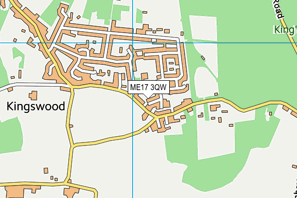 ME17 3QW map - OS VectorMap District (Ordnance Survey)