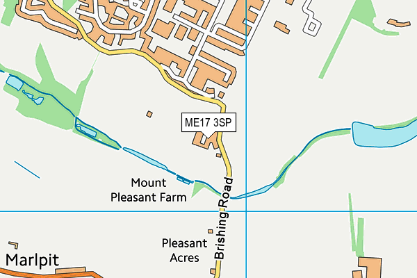 ME17 3SP map - OS VectorMap District (Ordnance Survey)