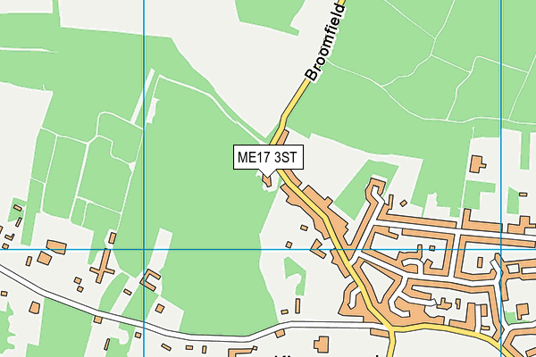 ME17 3ST map - OS VectorMap District (Ordnance Survey)