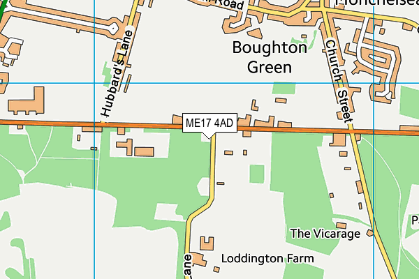 ME17 4AD map - OS VectorMap District (Ordnance Survey)