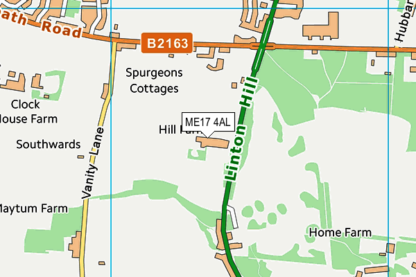 ME17 4AL map - OS VectorMap District (Ordnance Survey)