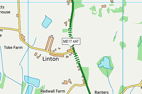 ME17 4AT map - OS VectorMap District (Ordnance Survey)