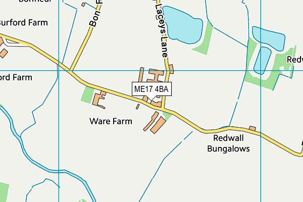 ME17 4BA map - OS VectorMap District (Ordnance Survey)