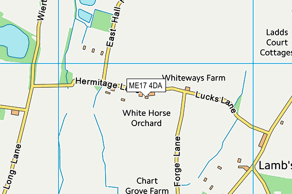 ME17 4DA map - OS VectorMap District (Ordnance Survey)