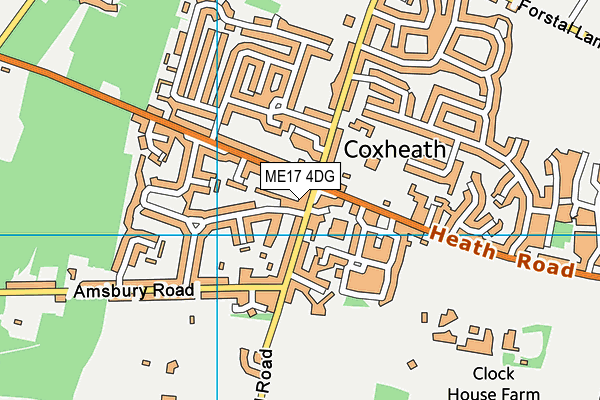Map of COXHEATH VETERINARY CLINIC LTD at district scale