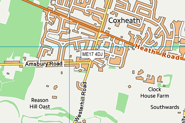 ME17 4DJ map - OS VectorMap District (Ordnance Survey)