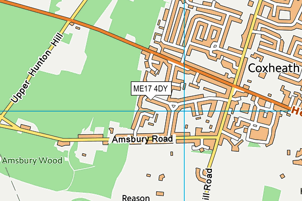 ME17 4DY map - OS VectorMap District (Ordnance Survey)