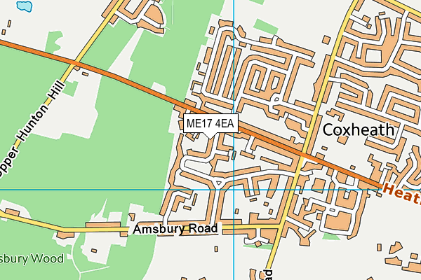 ME17 4EA map - OS VectorMap District (Ordnance Survey)