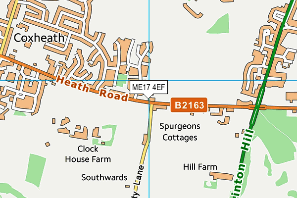 ME17 4EF map - OS VectorMap District (Ordnance Survey)