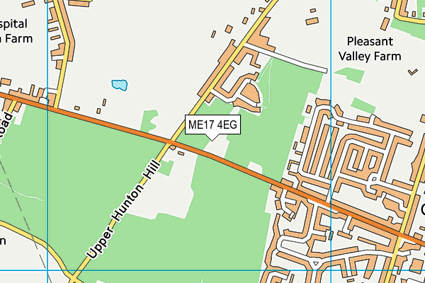 ME17 4EG map - OS VectorMap District (Ordnance Survey)