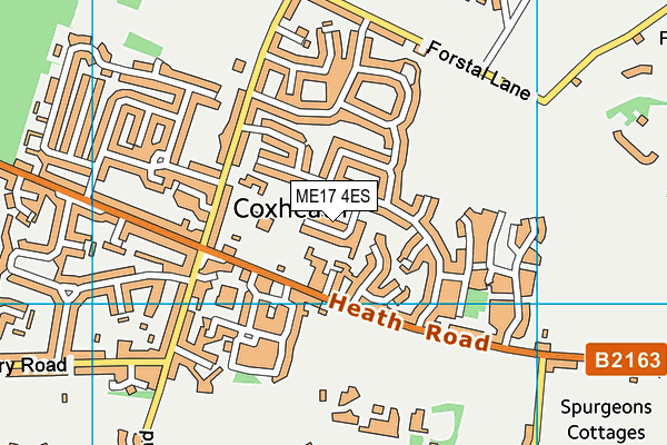 ME17 4ES map - OS VectorMap District (Ordnance Survey)