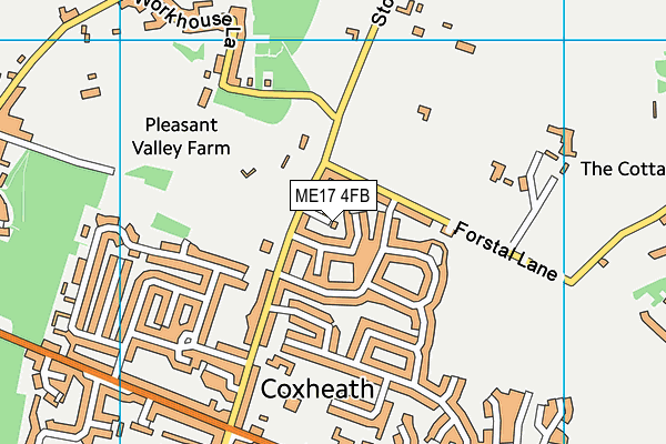 ME17 4FB map - OS VectorMap District (Ordnance Survey)